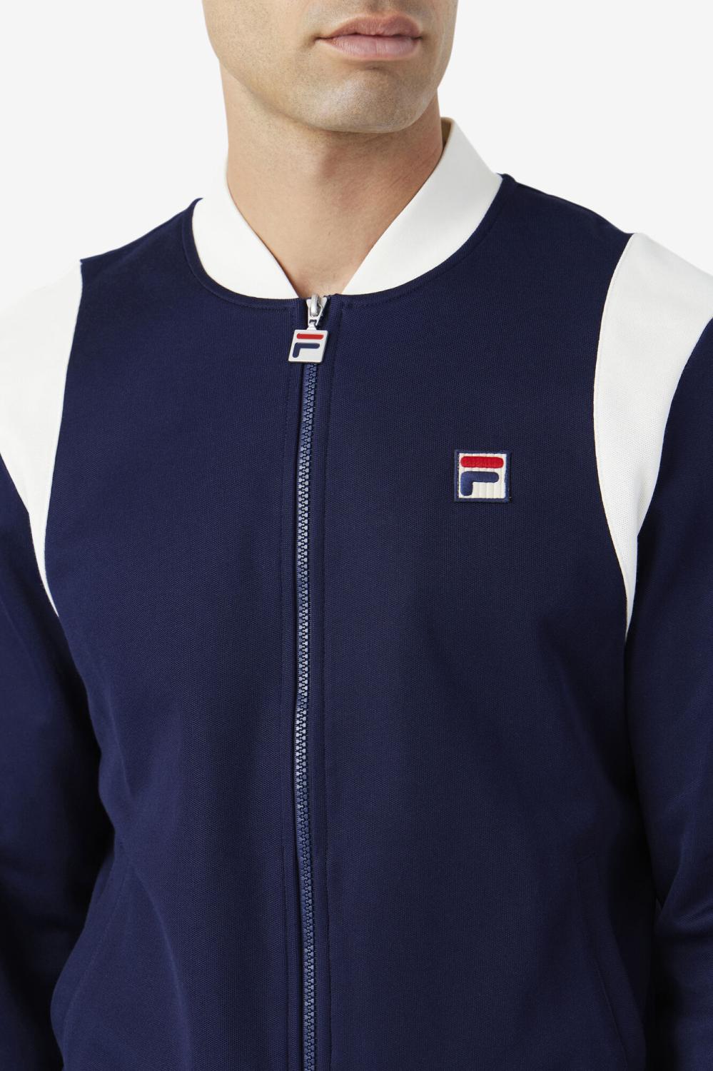 Men Sweaters &amp; Outerwear | FILA Colton Bomber 410 FILA NAVY / EGRET