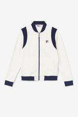 Men Sweaters &amp; Outerwear | FILA Colton Bomber 806 EGRET / FILA NAVY