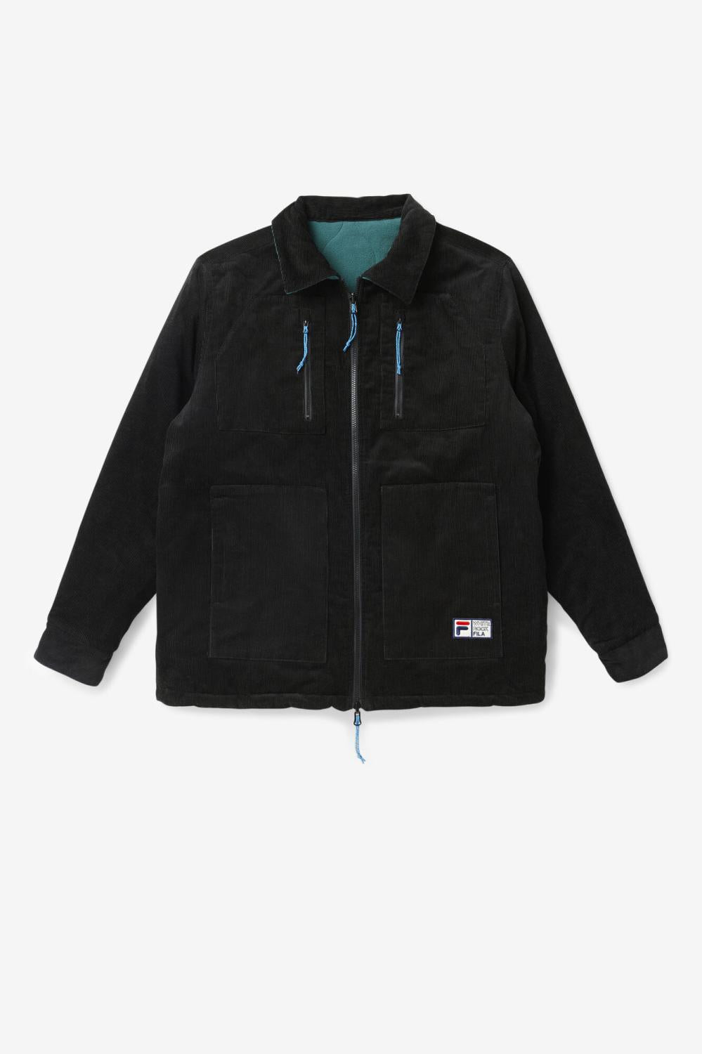 Men Sweaters &amp; Outerwear | FILA Crank Reversible Jacket 001 BLACK / JUNE BUG