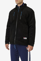 Men Sweaters &amp; Outerwear | FILA Crank Reversible Jacket 001 BLACK / JUNE BUG