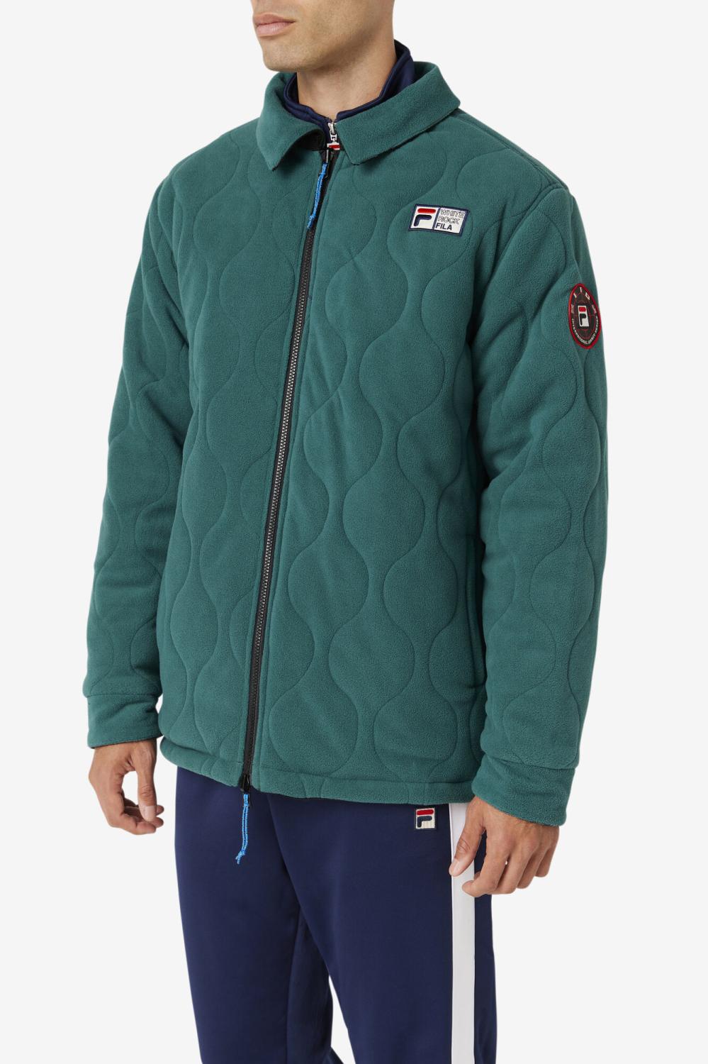 Men Sweaters &amp; Outerwear | FILA Crank Reversible Jacket 001 BLACK / JUNE BUG