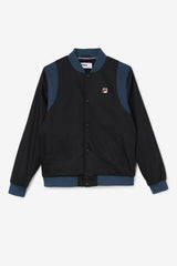 Men Sweaters &amp; Outerwear | FILA Cree Bomber 001 BLACK / DARK TEAL
