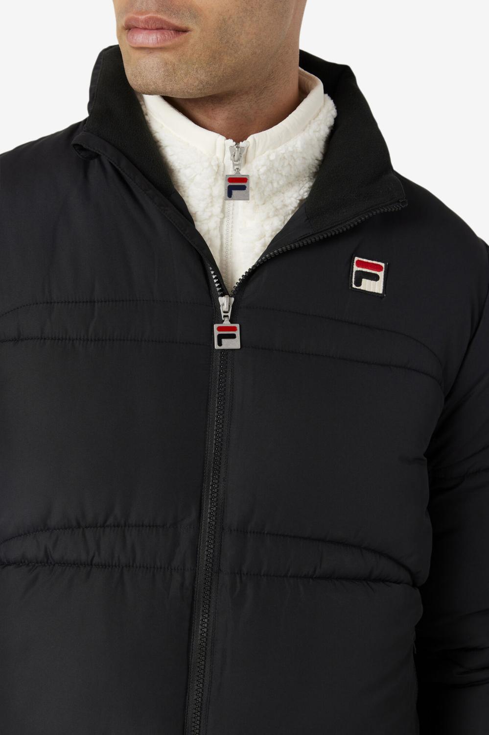 Men Sweaters &amp; Outerwear | FILA Elias Puffer Jacket 001 BLACK