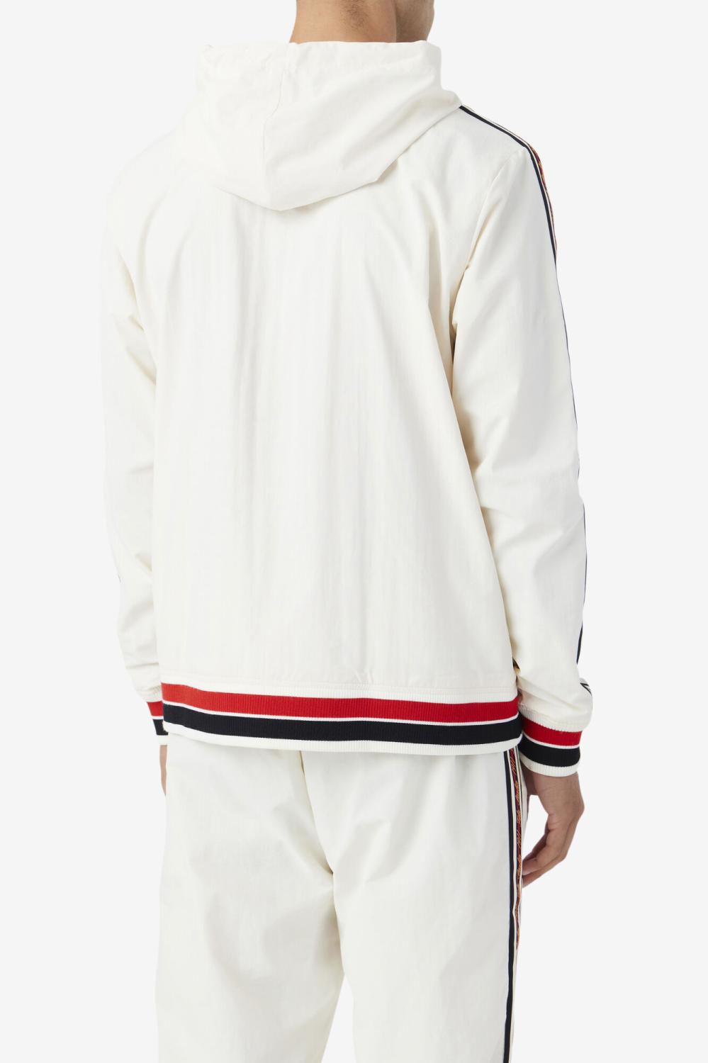 Men Sweaters &amp; Outerwear | FILA Faras Wind Jacket 132 GARDENIA / BLACK / FILA RED