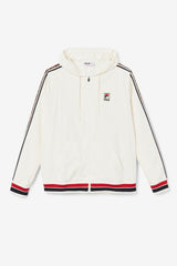 Men Sweaters &amp; Outerwear | FILA Faras Wind Jacket 132 GARDENIA / BLACK / FILA RED