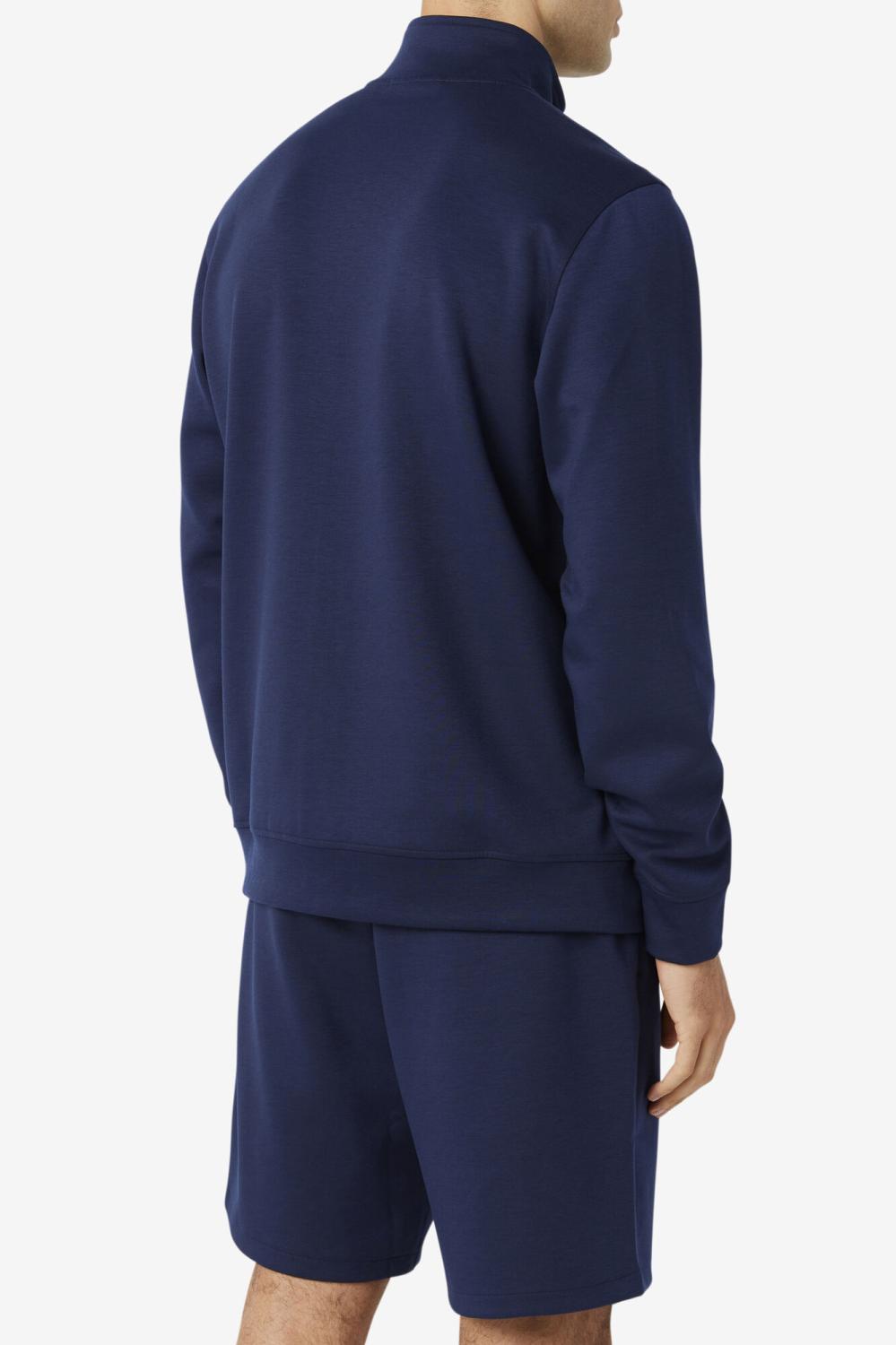 Men Sweaters &amp; Outerwear | FILA Gonal Zip Jacket 410 PEACOAT / BLACK