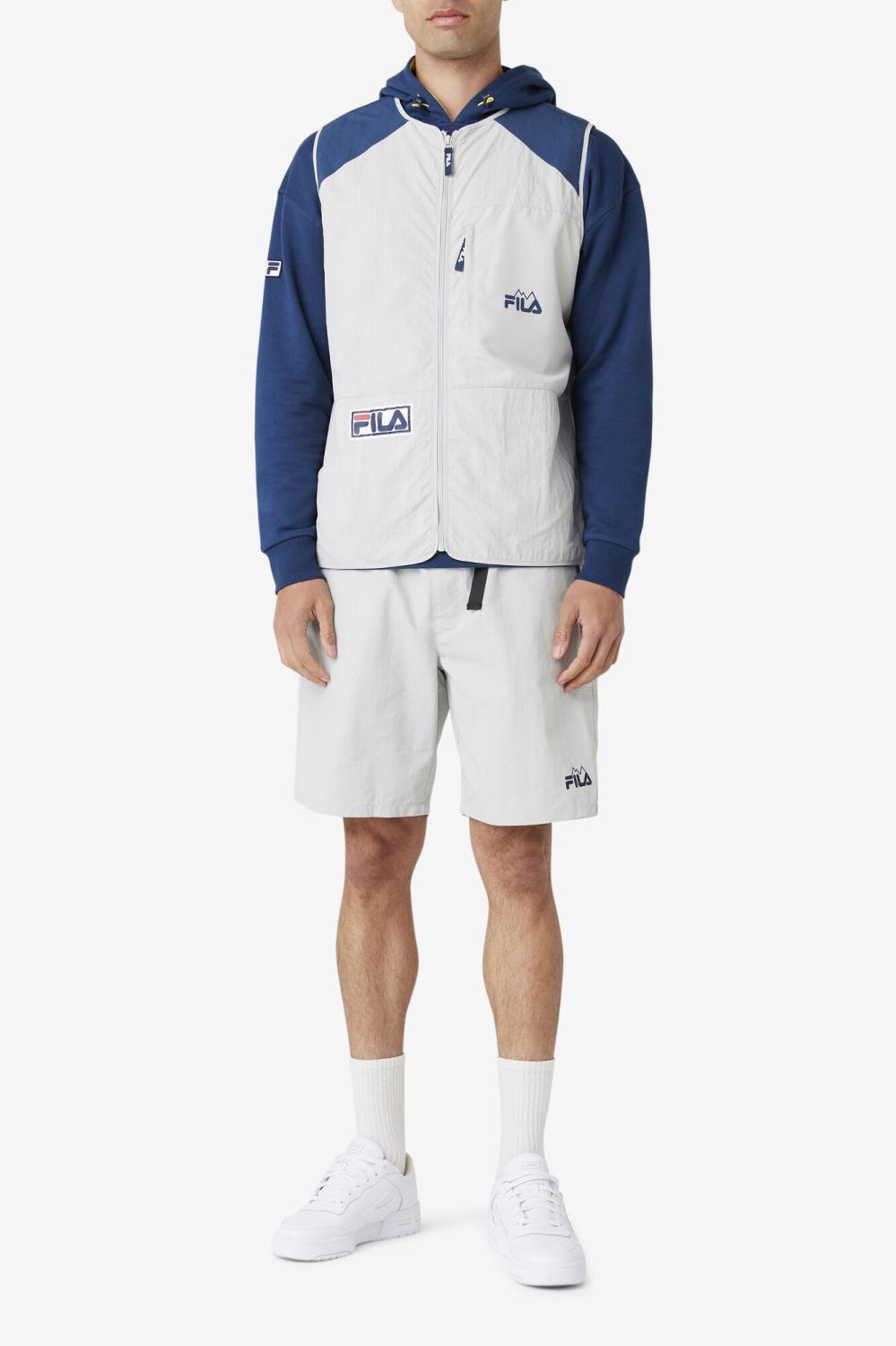 Men Sweaters &amp; Outerwear | FILA Hansi Vest 149 PUMICE STONE / FRENCH NAVY / CHERRY TOMATO