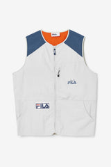 Men Sweaters &amp; Outerwear | FILA Hansi Vest 149 PUMICE STONE / FRENCH NAVY / CHERRY TOMATO