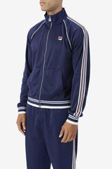 Men Sweaters &amp; Outerwear | FILA Lavin Track Jacket 410 FILA NAVY / EGRET / FILA RED