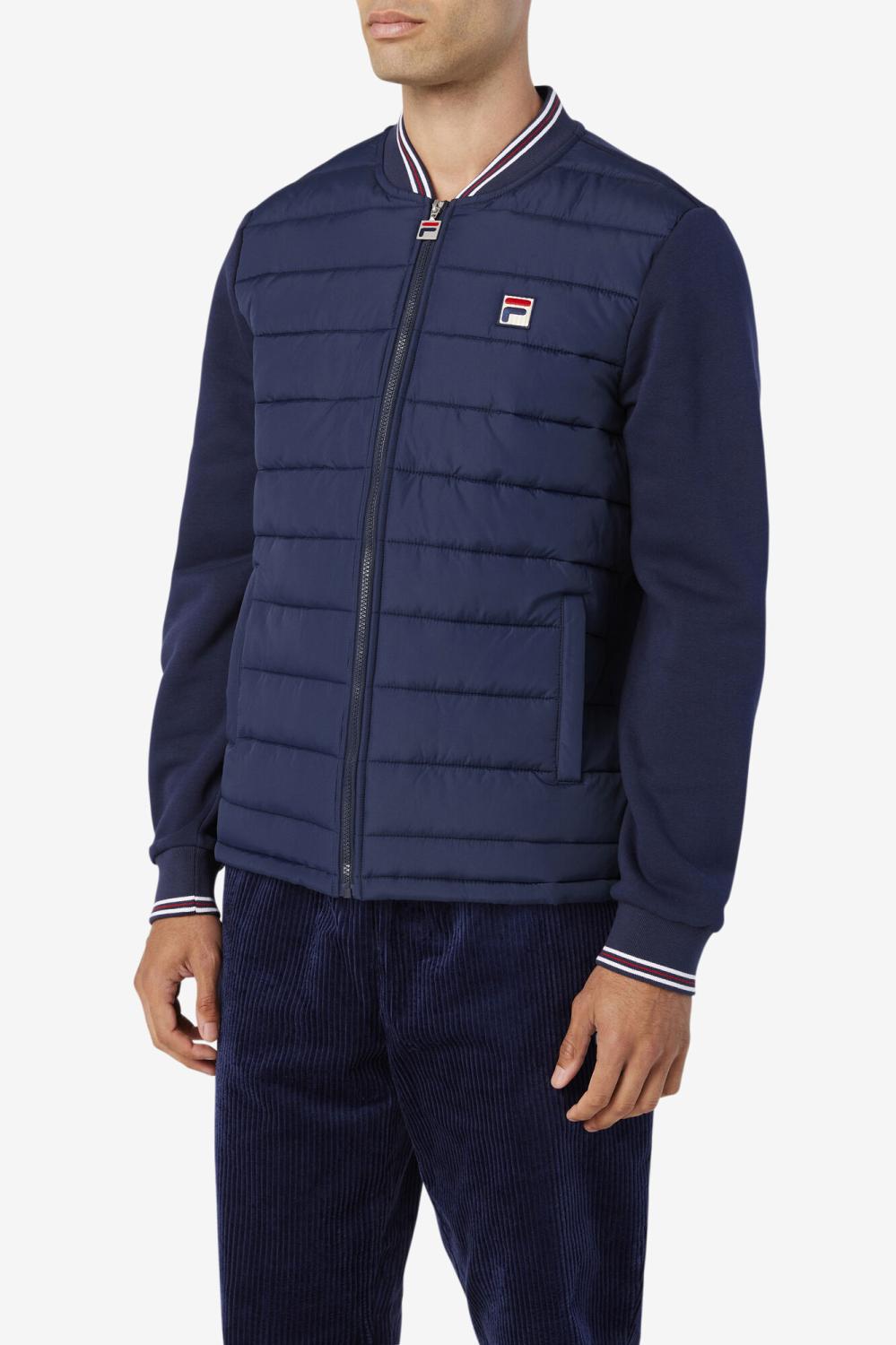 Men Sweaters &amp; Outerwear | FILA Marco Puffer Jacket 410 PEACOAT