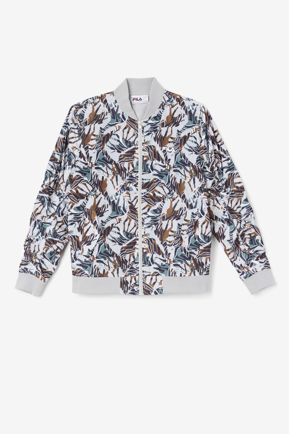 Men Sweaters &amp; Outerwear | FILA Mav Bomber Jacket 047 GIRAFFE PRINT