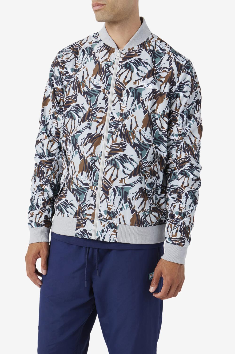 Men Sweaters &amp; Outerwear | FILA Mav Bomber Jacket 047 GIRAFFE PRINT
