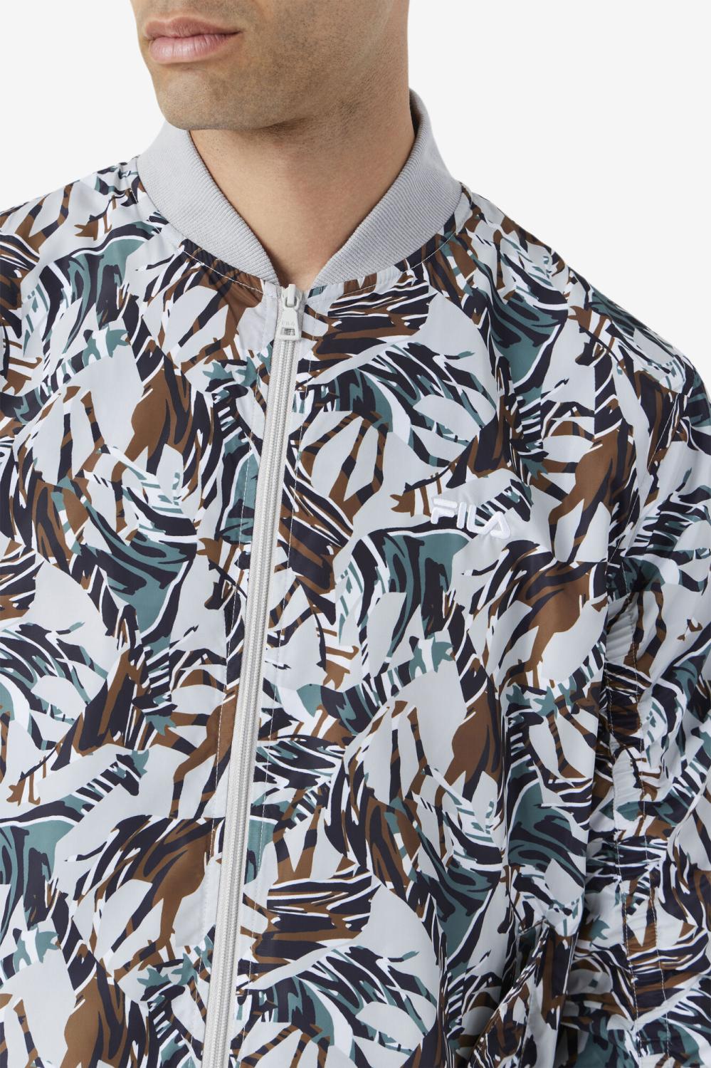 Men Sweaters &amp; Outerwear | FILA Mav Bomber Jacket 047 GIRAFFE PRINT