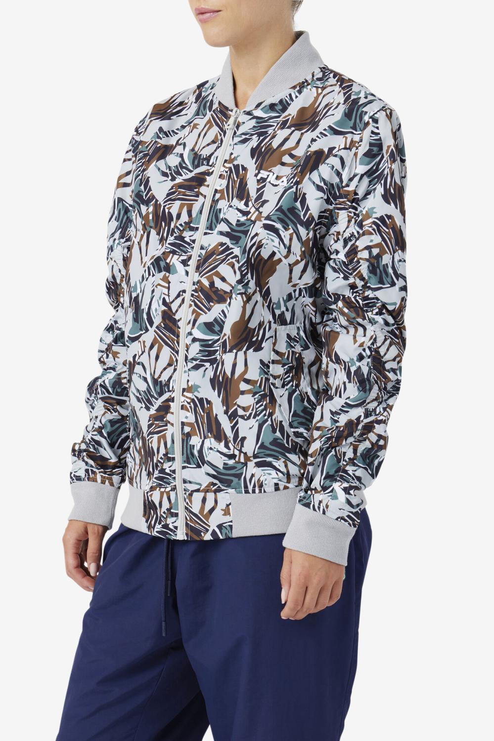 Men Sweaters &amp; Outerwear | FILA Mav Bomber Jacket 047 GIRAFFE PRINT