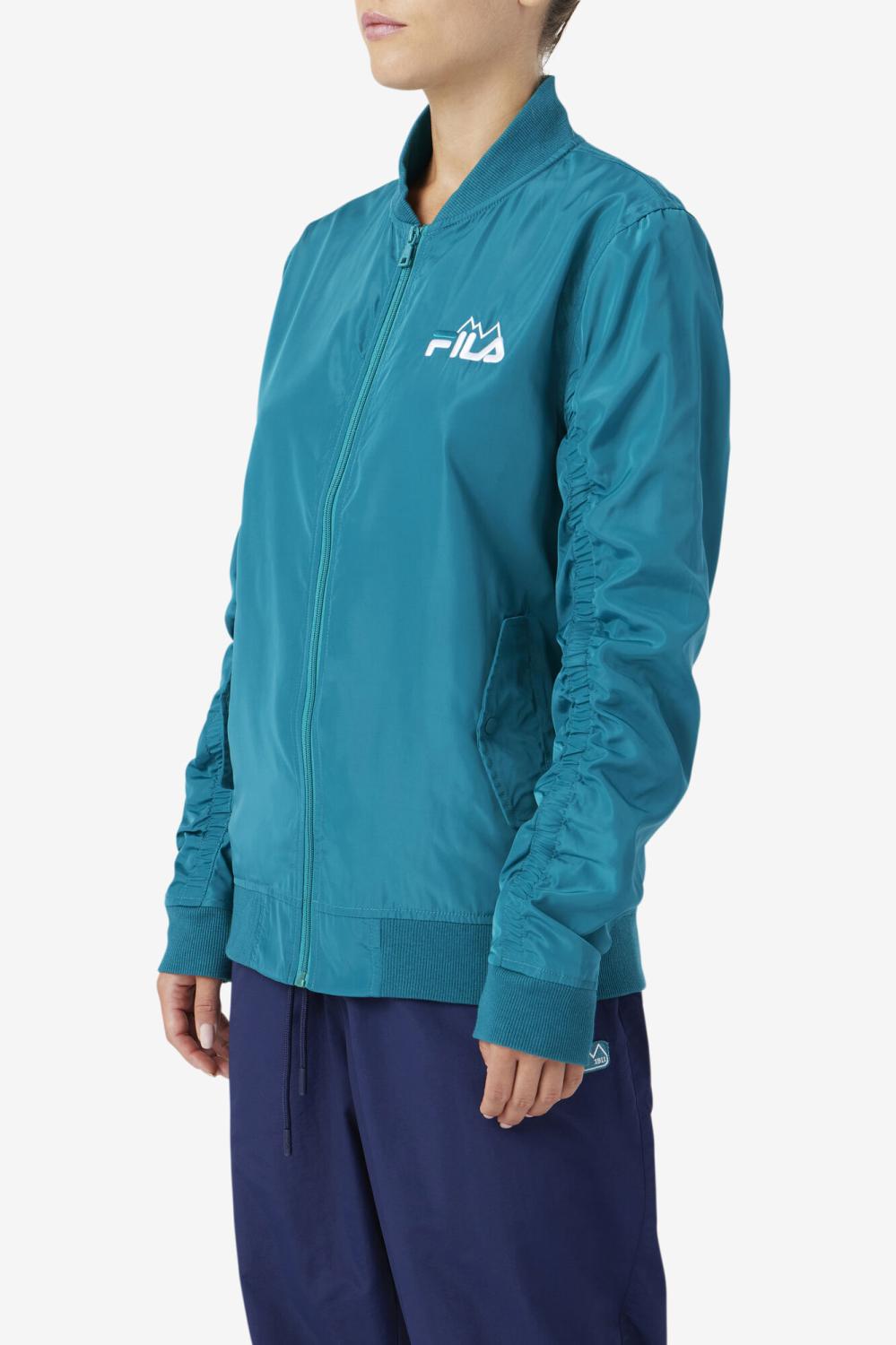 Men Sweaters &amp; Outerwear | FILA Mav Bomber Jacket 321 DEEP LAKE