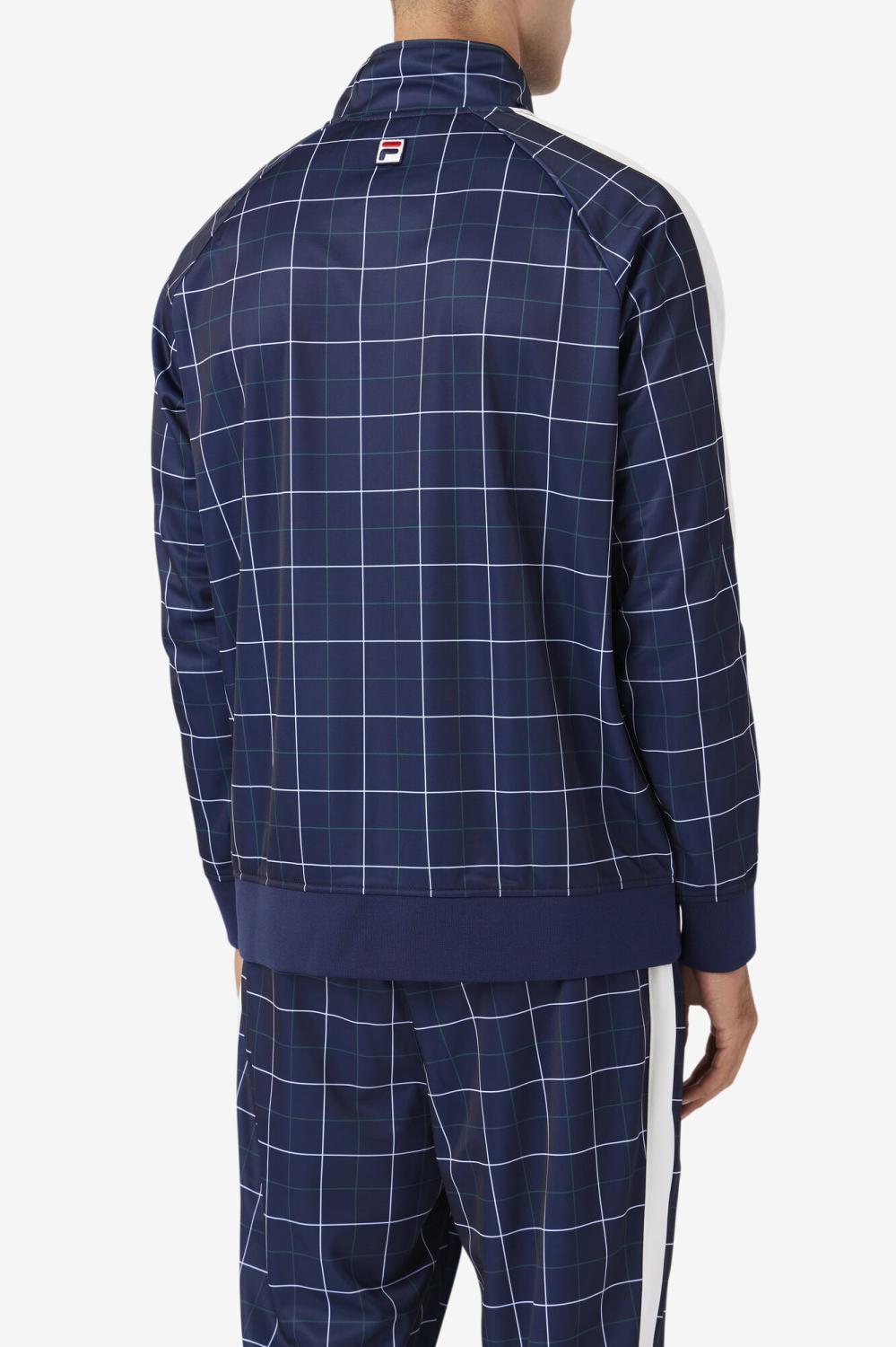 Men Sweaters &amp; Outerwear | FILA Oshan Track Jacket 410 FILA NAVY / GARDENIA / JUNE BUG