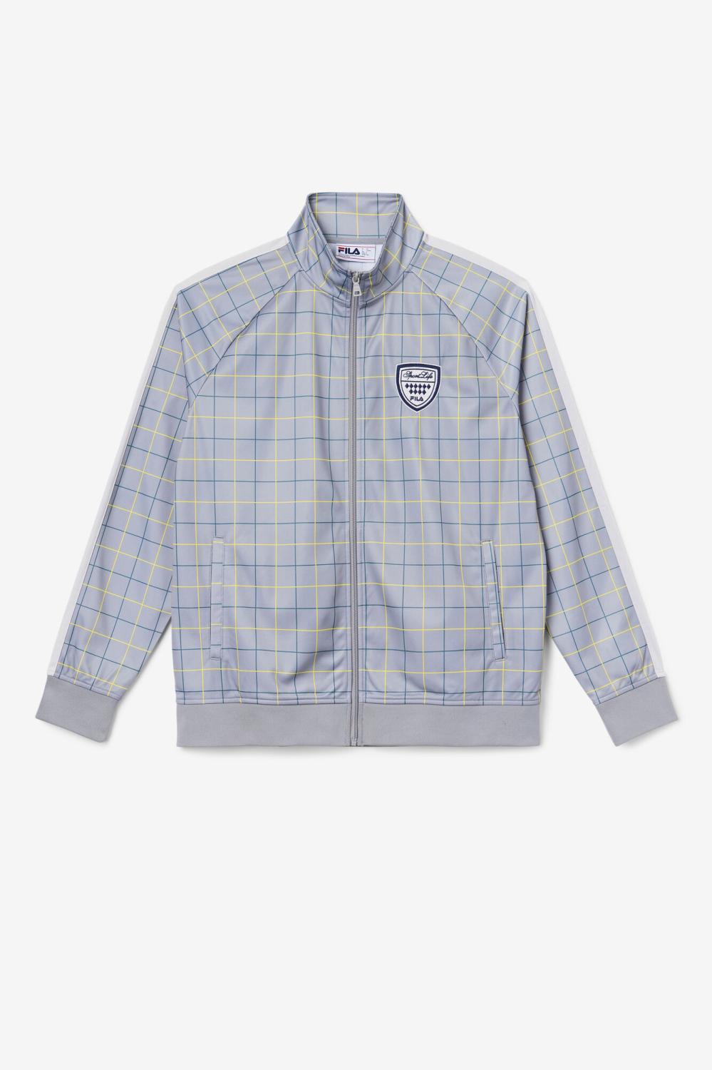 Men Sweaters &amp; Outerwear | FILA Oshan Track Jacket 42 MONUMENT / PUMICE STONE / JUNE BUG