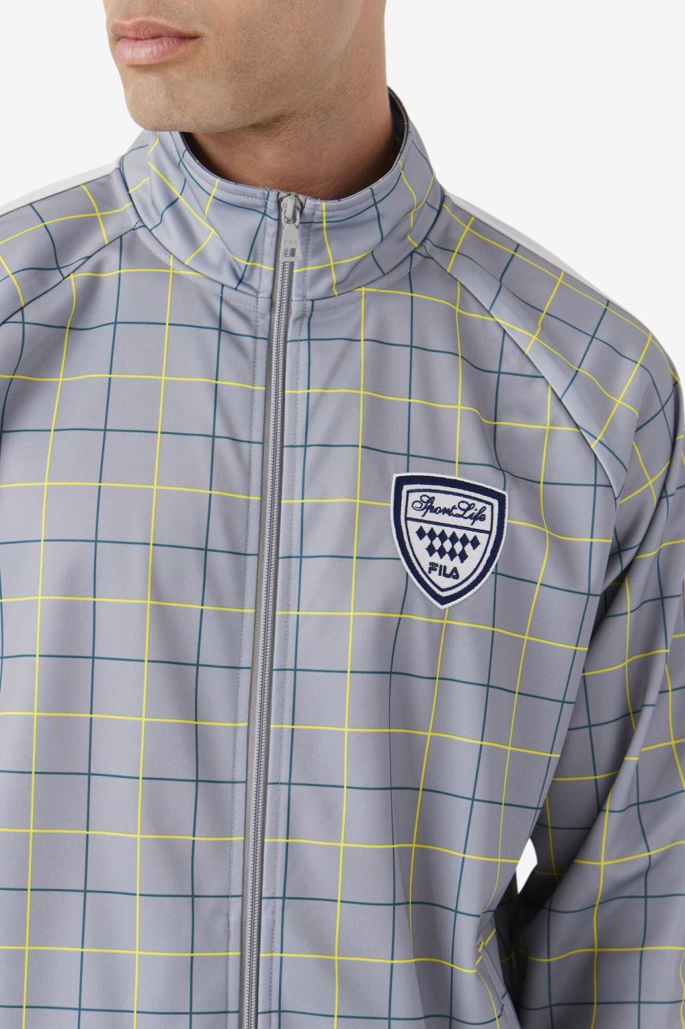 Men Sweaters &amp; Outerwear | FILA Oshan Track Jacket 42 MONUMENT / PUMICE STONE / JUNE BUG