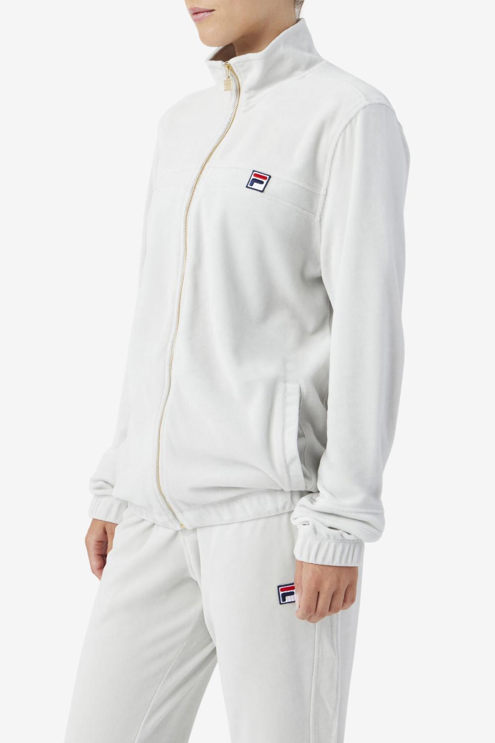 Men Sweaters &amp; Outerwear | FILA Ravid Velour Jacket 041 DAWN BLUE