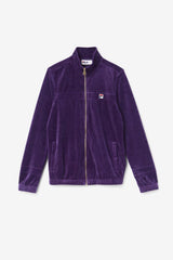 Men Sweaters &amp; Outerwear | FILA Ravid Velour Jacket 581 BLACKBERRY CORDIAL
