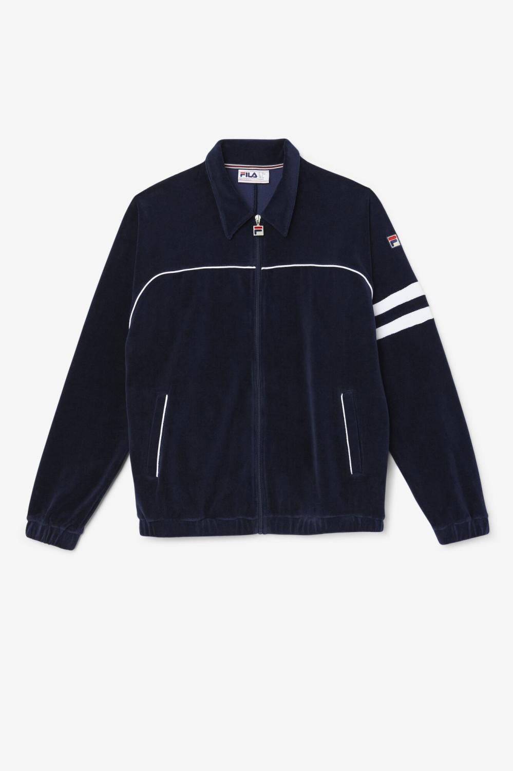Men Sweaters &amp; Outerwear | FILA Verdy Velour Jacket 410 NAVY / WHITE