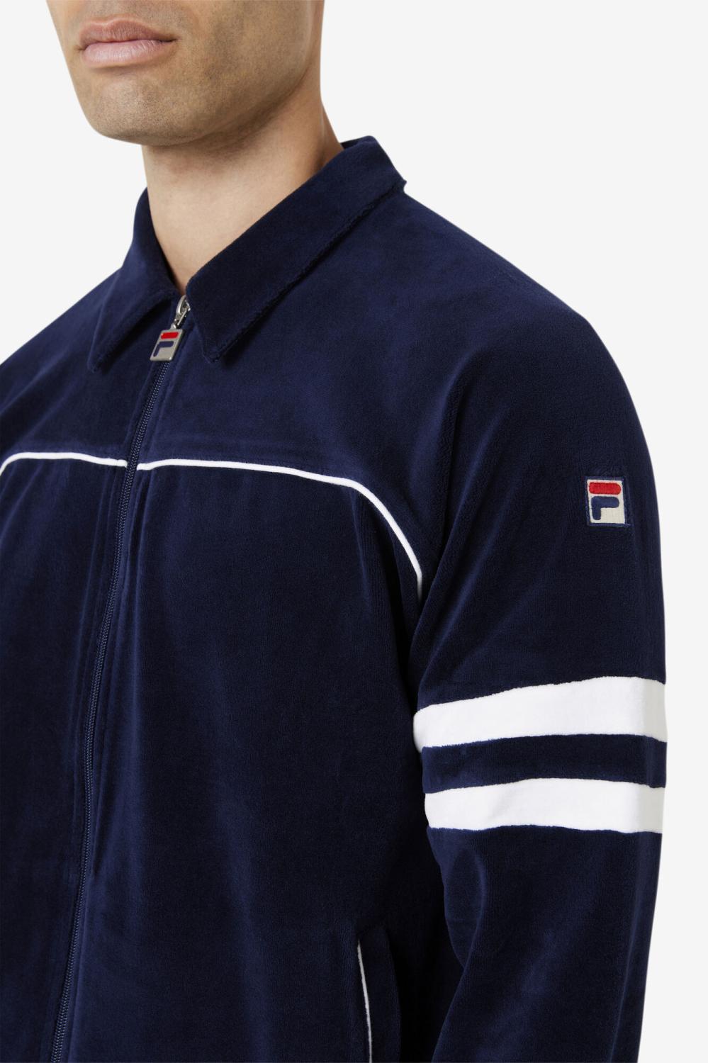 Men Sweaters &amp; Outerwear | FILA Verdy Velour Jacket 410 NAVY / WHITE