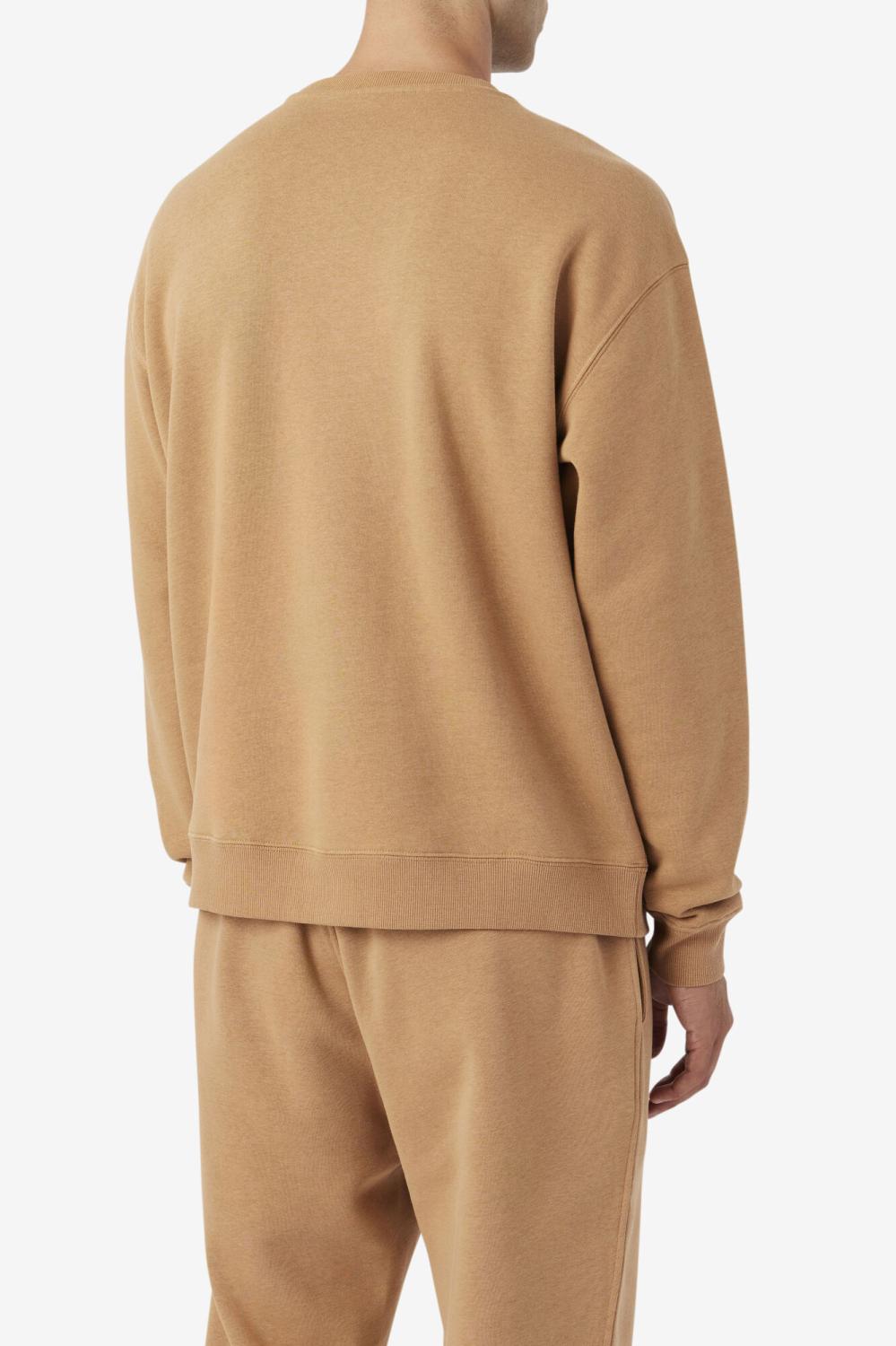 Men Sweatshirts &amp; Hoodies | FILA 2Pac Fleece Patch Crew 227 TOBACCO BROWN