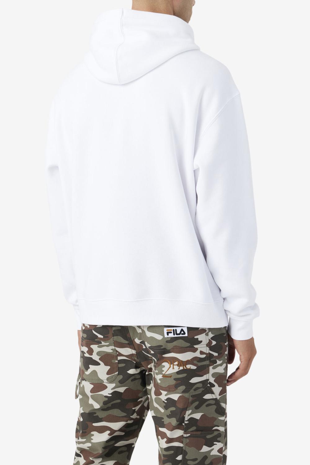 Men Sweatshirts &amp; Hoodies | FILA 2Pac Patch Hoodie 100 WHITE