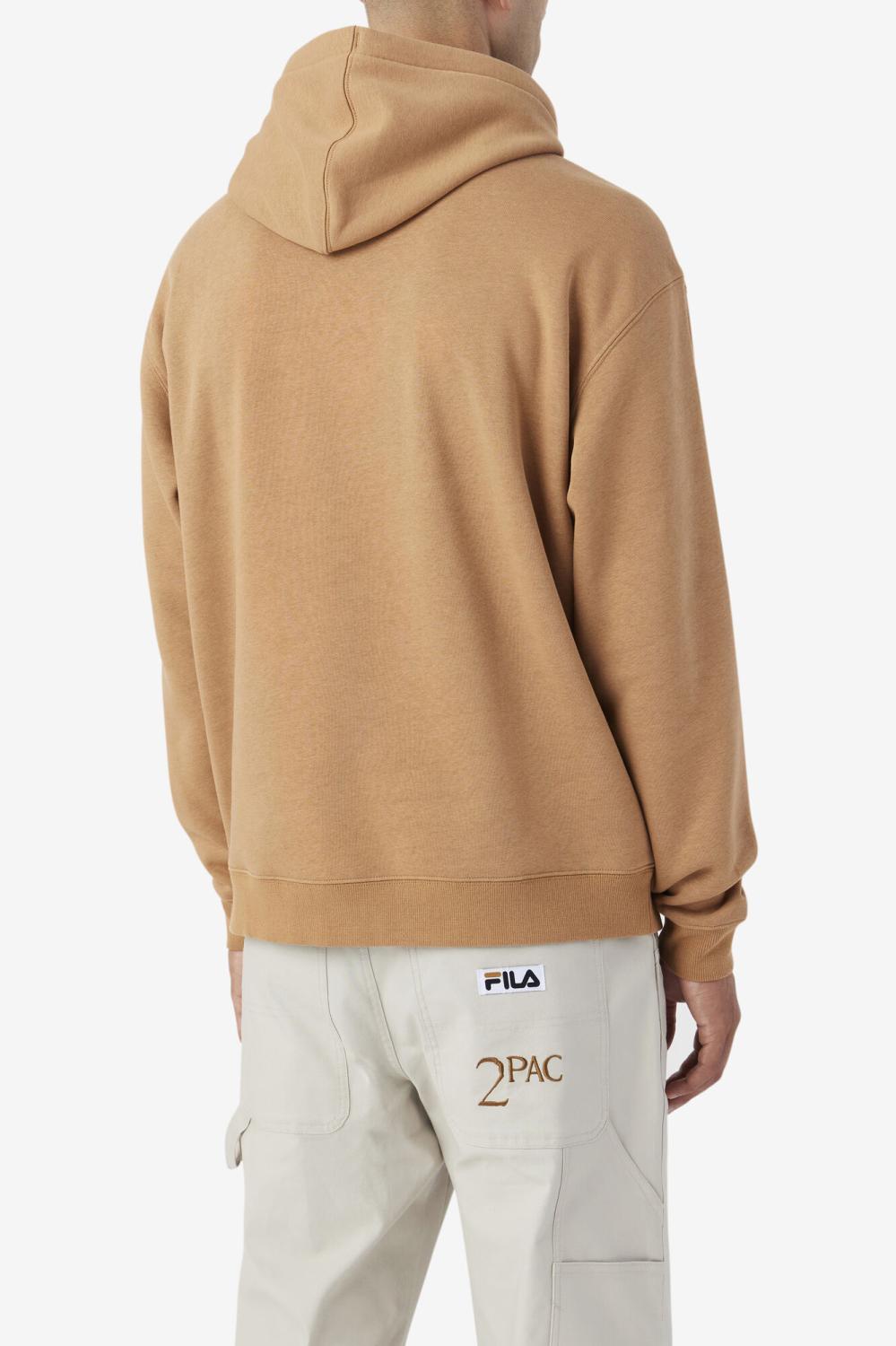Men Sweatshirts &amp; Hoodies | FILA 2Pac Patch Hoodie 227 TOBACCO BROWN