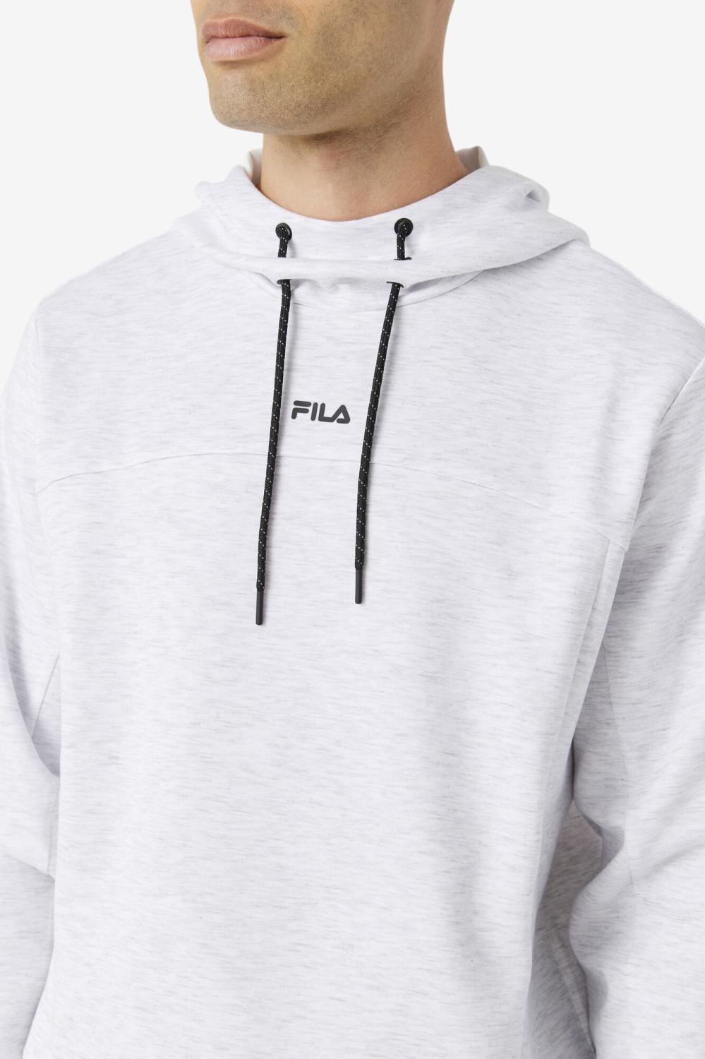 Men Sweatshirts &amp; Hoodies | FILA Aadheen Hoodie 078 BLEACHED MARL / BLACK