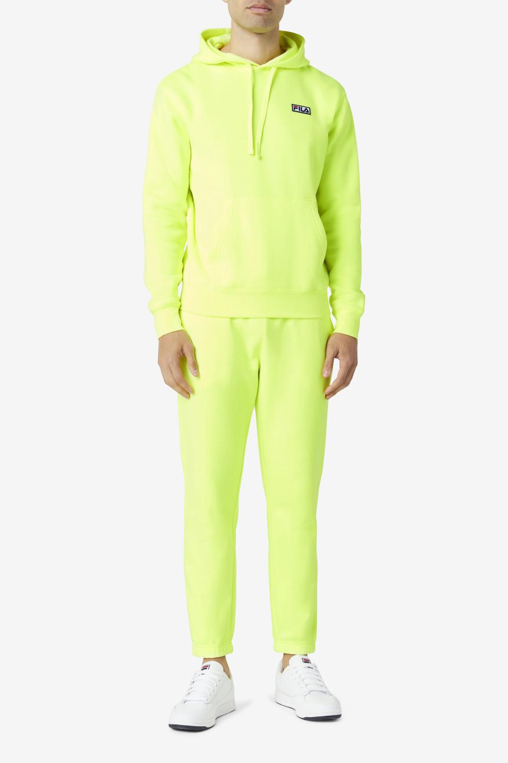 Men Sweatshirts &amp; Hoodies | FILA Algot Hoodie 735 SAFETY YELLOW / BLACK