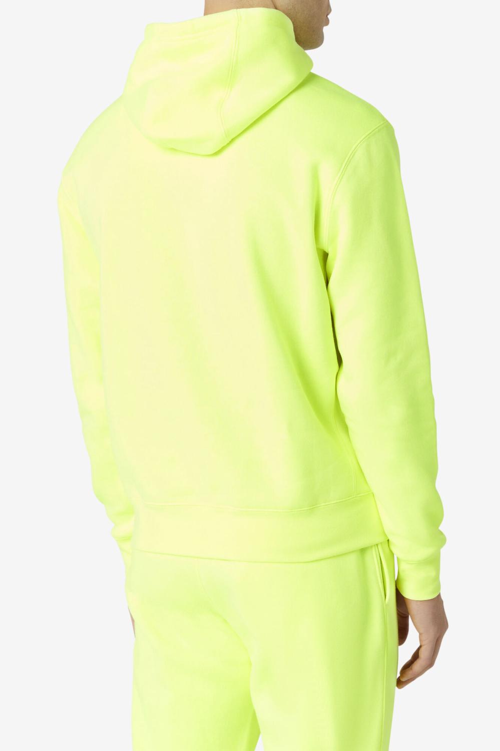 Men Sweatshirts &amp; Hoodies | FILA Algot Hoodie 735 SAFETY YELLOW / BLACK