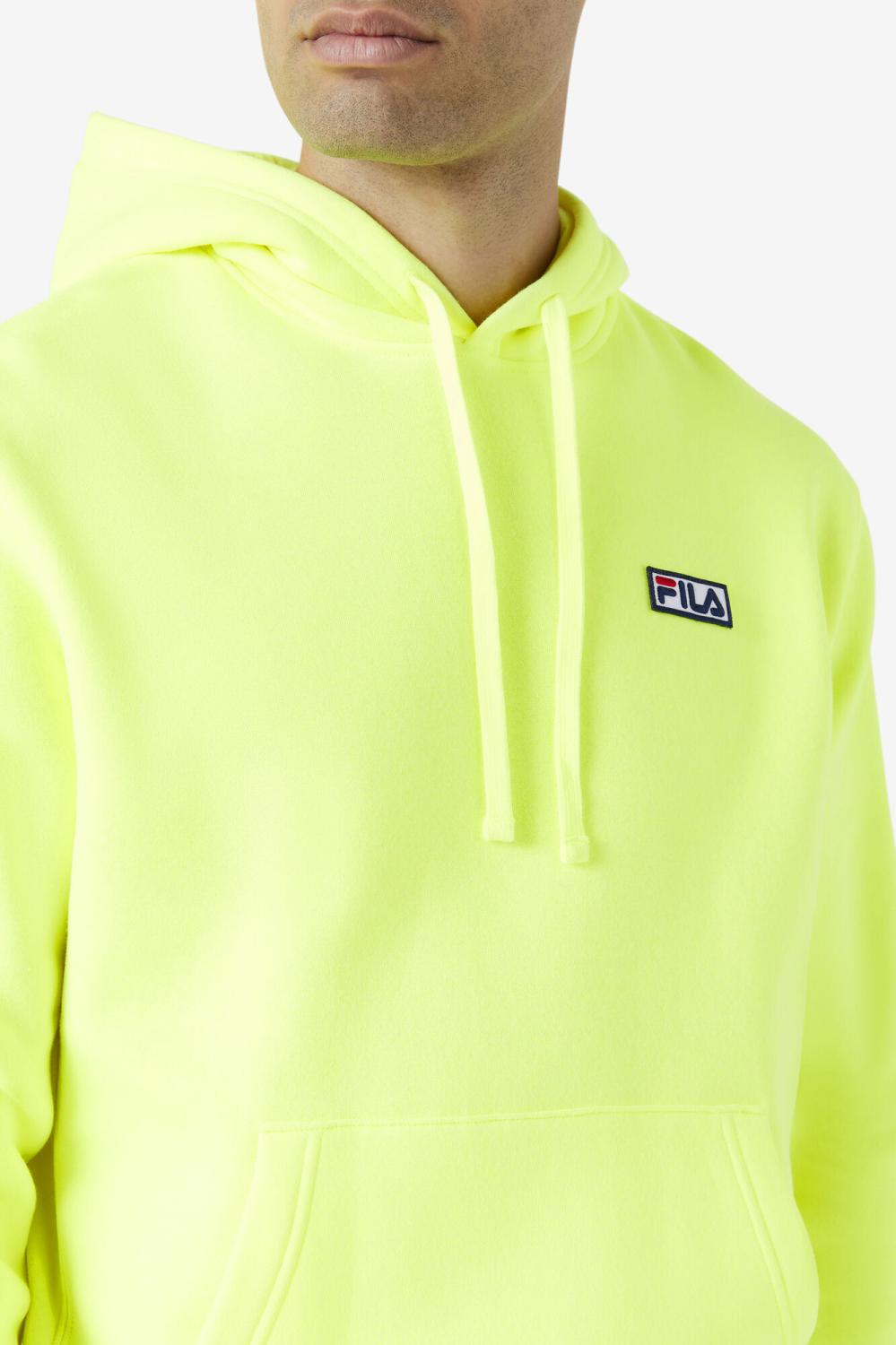 Men Sweatshirts &amp; Hoodies | FILA Algot Hoodie 735 SAFETY YELLOW / BLACK