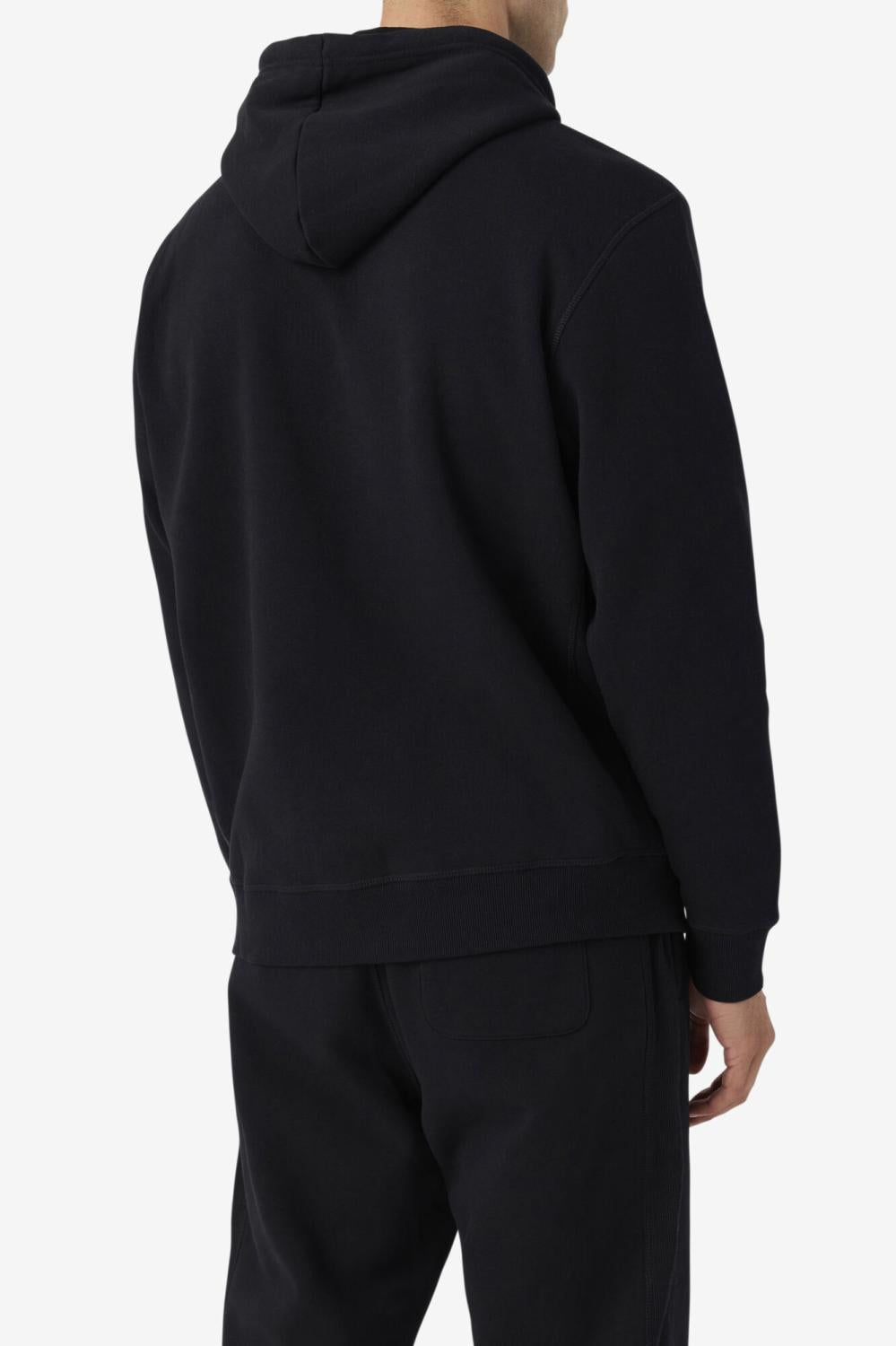 Men Sweatshirts &amp; Hoodies | FILA Brook Hoodie 001 BLACK / BLUE SPRUCE