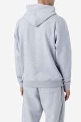 Men Sweatshirts &amp; Hoodies | FILA Brook Hoodie 064 LIGHT GREY MARL / BLUE SPRUCE