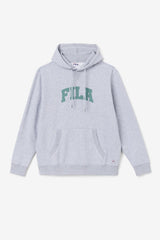 Men Sweatshirts &amp; Hoodies | FILA Brook Hoodie 064 LIGHT GREY MARL / BLUE SPRUCE