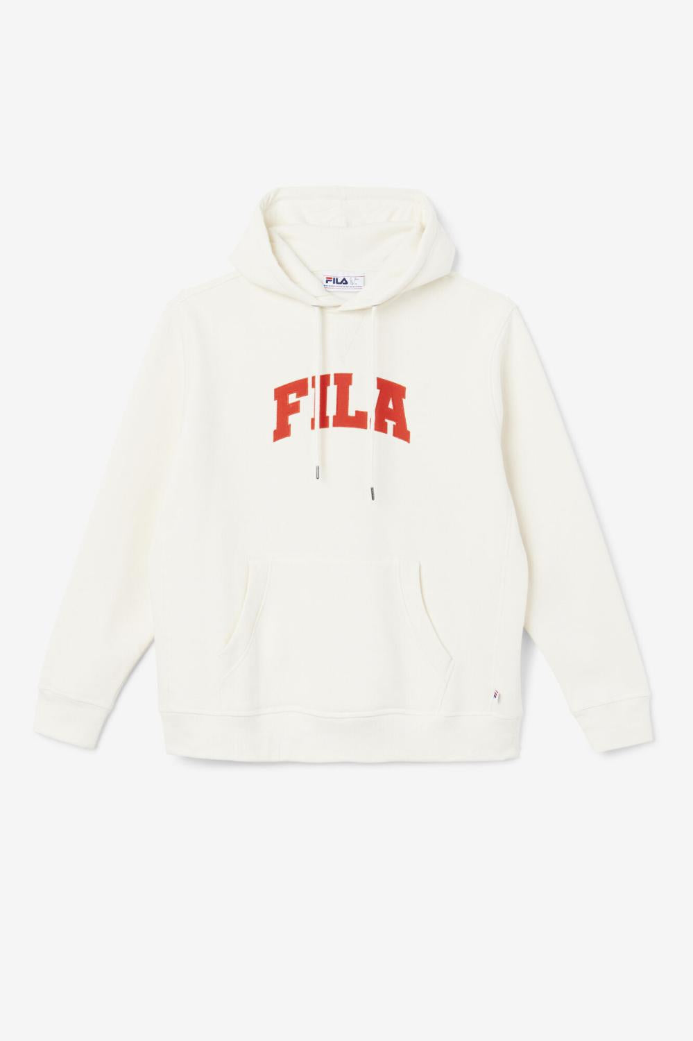 Men Sweatshirts &amp; Hoodies | FILA Brook Hoodie 132 GARDENIA / FIERY RED