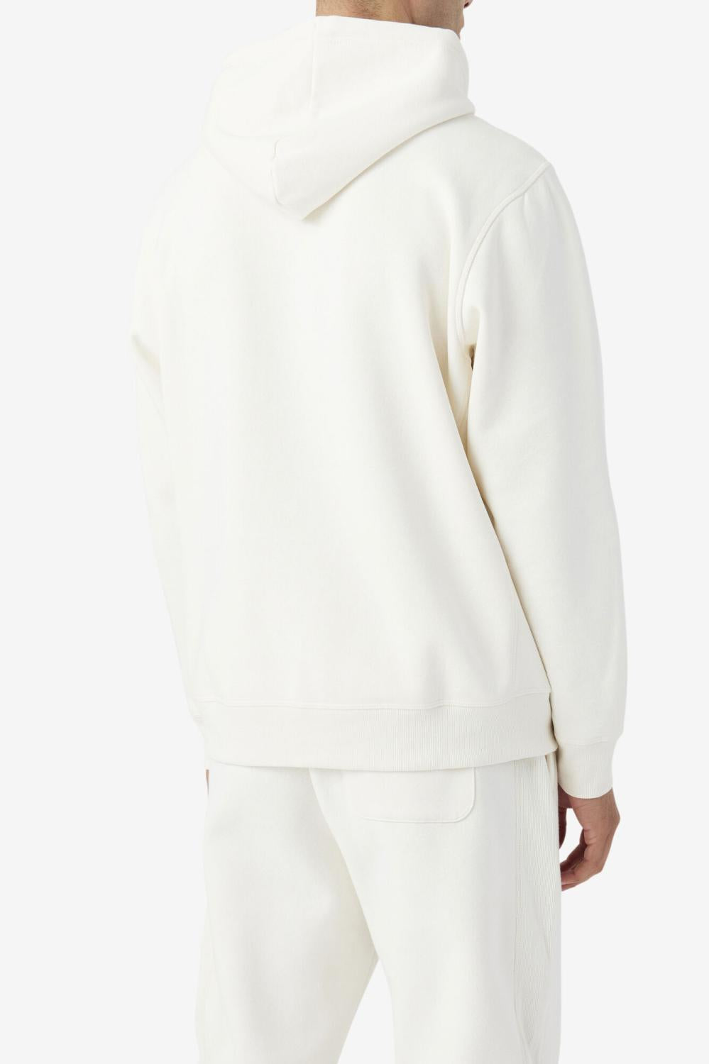 Men Sweatshirts &amp; Hoodies | FILA Brook Hoodie 132 GARDENIA / FIERY RED