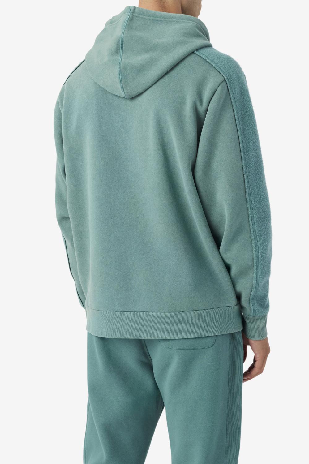 Men Sweatshirts &amp; Hoodies | FILA Bryson Vintage Wash Hoodie 320 BLUE SPRUCE / MIMOSA