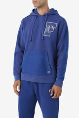 Men Sweatshirts &amp; Hoodies | FILA Bryson Vintage Wash Hoodie 475 TWILIGHT BLUE / GARDENIA