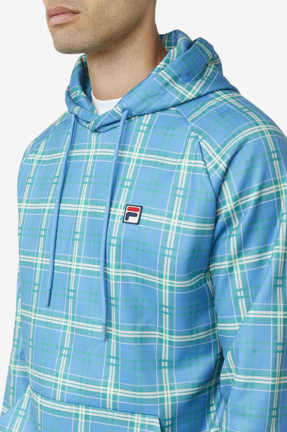 Men Sweatshirts &amp; Hoodies | FILA Colt Crossover Hoodie 922 CASHMERE BLUE PLAID