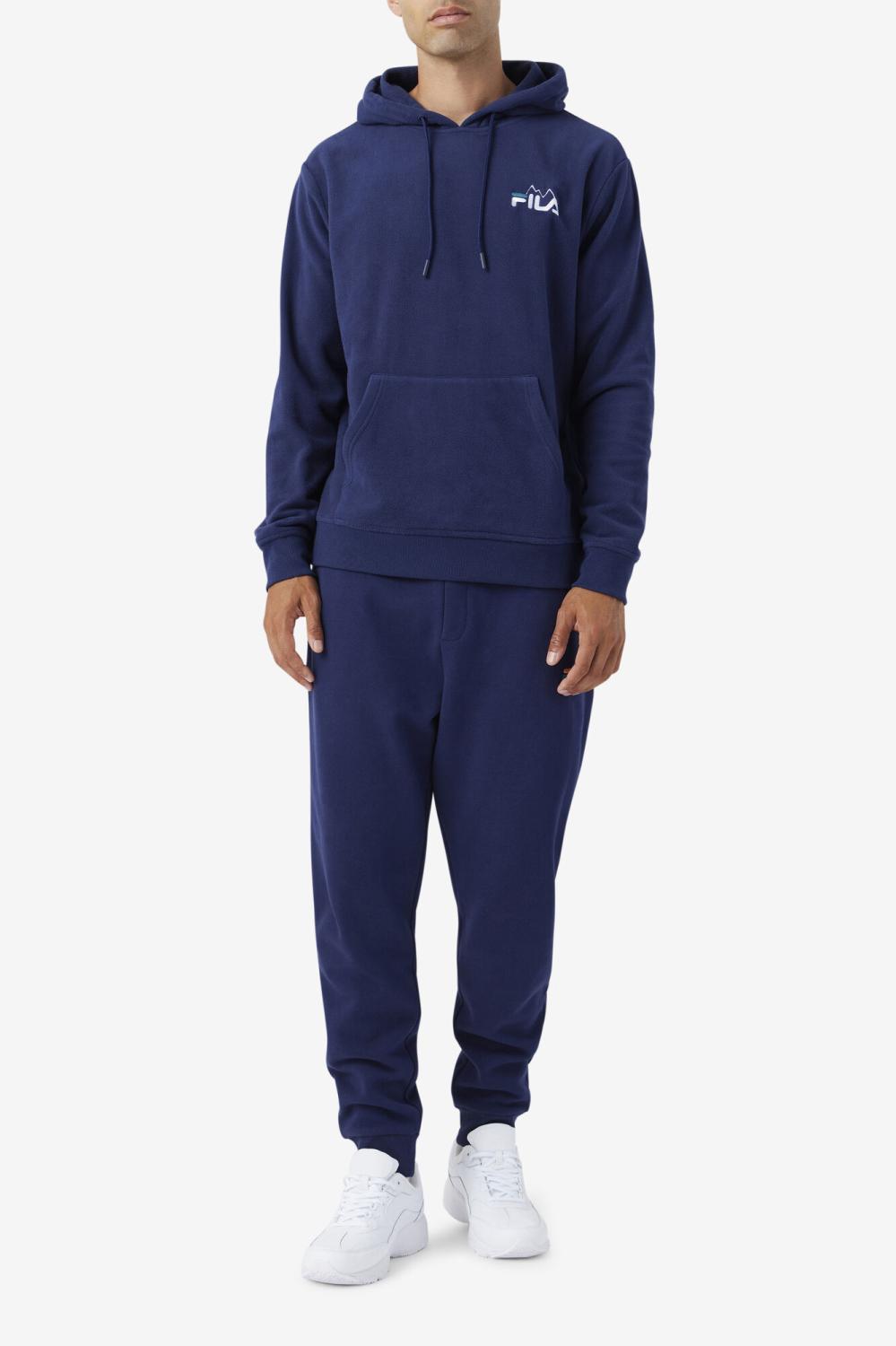 Men Sweatshirts &amp; Hoodies | FILA Dinn Hoodie 410 FILA NAVY / WHITE / DEEP LAKE