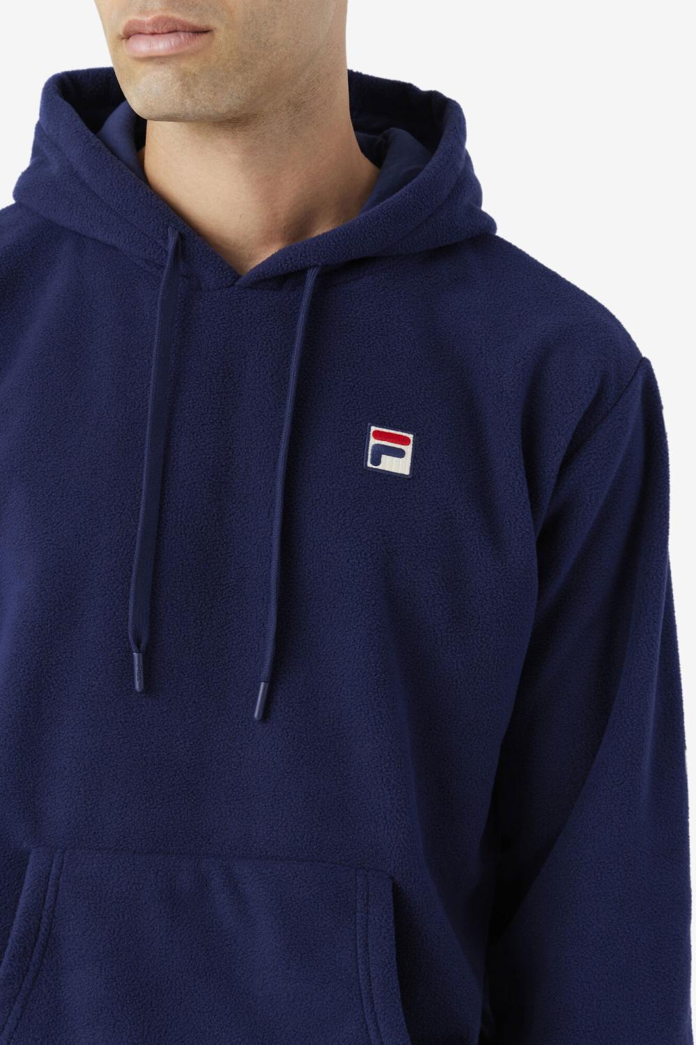 Men Sweatshirts &amp; Hoodies | FILA Finn Fleece Hoodie 410 FILA NAVY