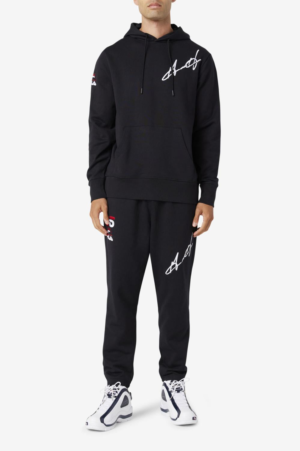 Men Sweatshirts &amp; Hoodies | FILA Grant Hill Lazarus Hoodie 001 BLACK