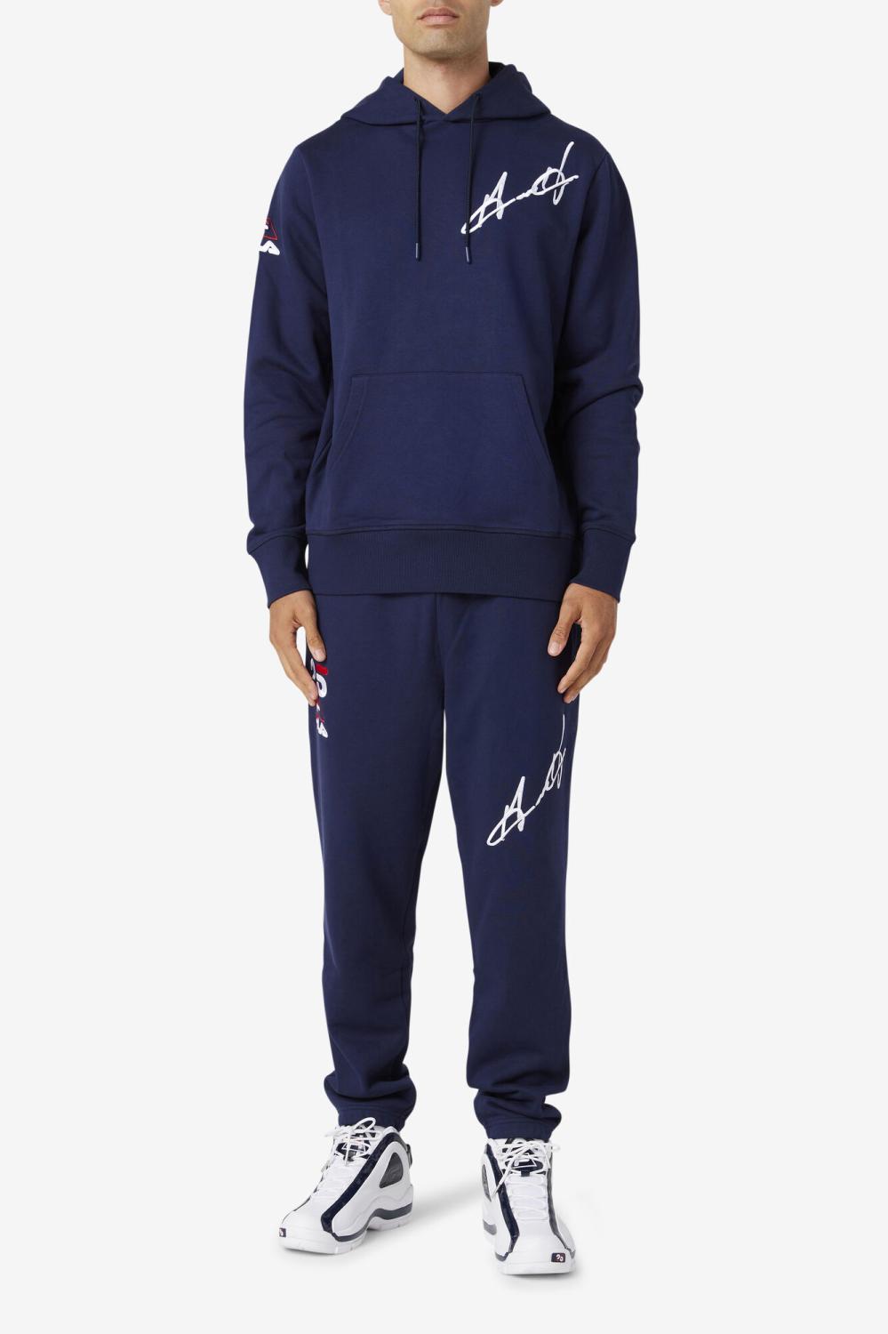Men Sweatshirts &amp; Hoodies | FILA Grant Hill Lazarus Hoodie 410 NAVY