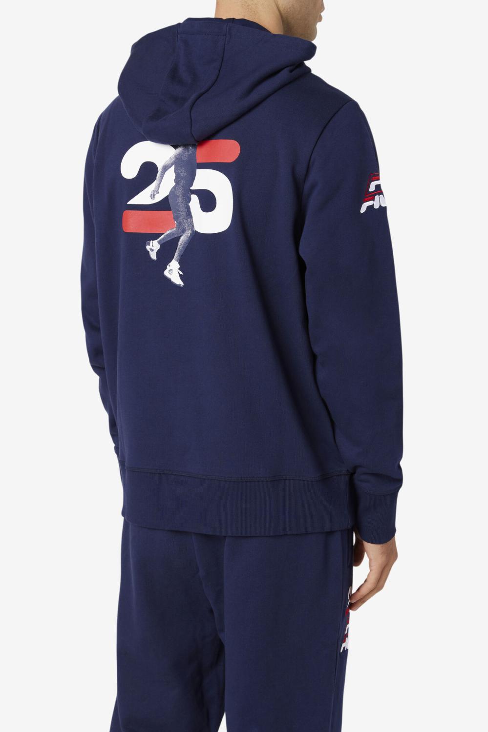 Men Sweatshirts &amp; Hoodies | FILA Grant Hill Lazarus Hoodie 410 NAVY
