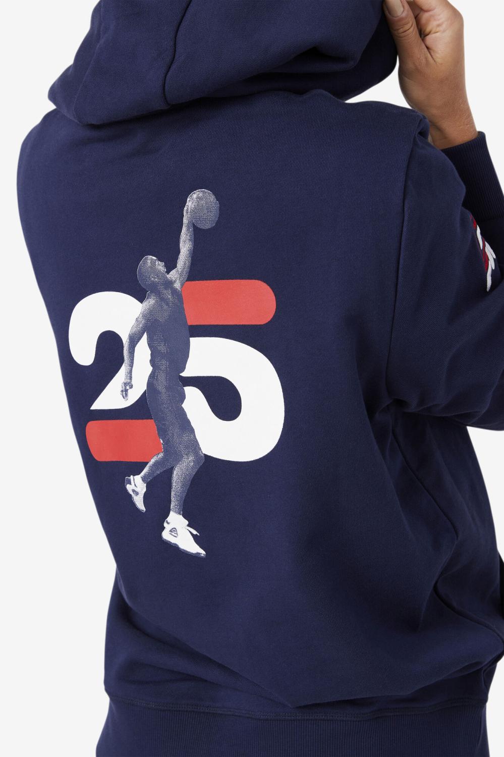Men Sweatshirts &amp; Hoodies | FILA Grant Hill Lazarus Hoodie 410 NAVY