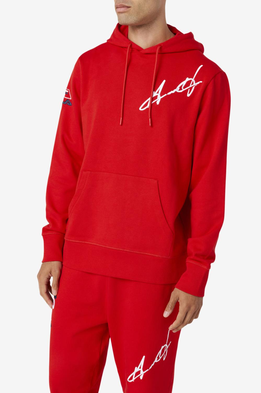 Men Sweatshirts &amp; Hoodies | FILA Grant Hill Lazarus Hoodie 620 RED