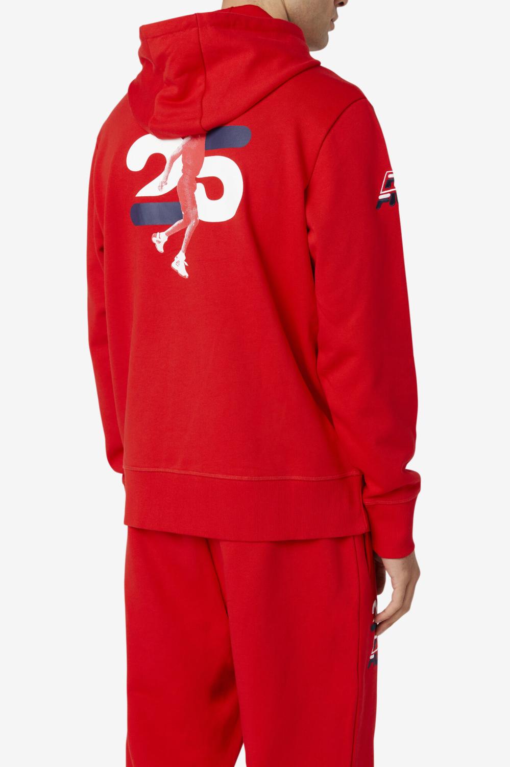 Men Sweatshirts &amp; Hoodies | FILA Grant Hill Lazarus Hoodie 620 RED