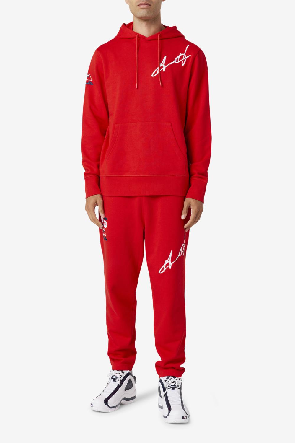 Men Sweatshirts &amp; Hoodies | FILA Grant Hill Lazarus Hoodie 620 RED